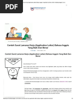 Contoh Surat Lamaran Kerja (Application Letter) Bahasa Inggris Yang Baik Dan Benar - IBI (IlmuBahasaInggris