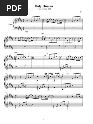 Sheet Music K Only Human Pdf
