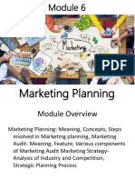 Module 6 Marketing Planning