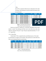 Sand and Carbon Water Filter Specs