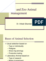 Lab and Zoo Animal Management: Dr. Arbab Sikandar