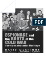 Espionage and the Roots of the Cold War the Conspiratorial Heritage