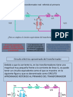 Circuito equivalente del transformador real referido al primario