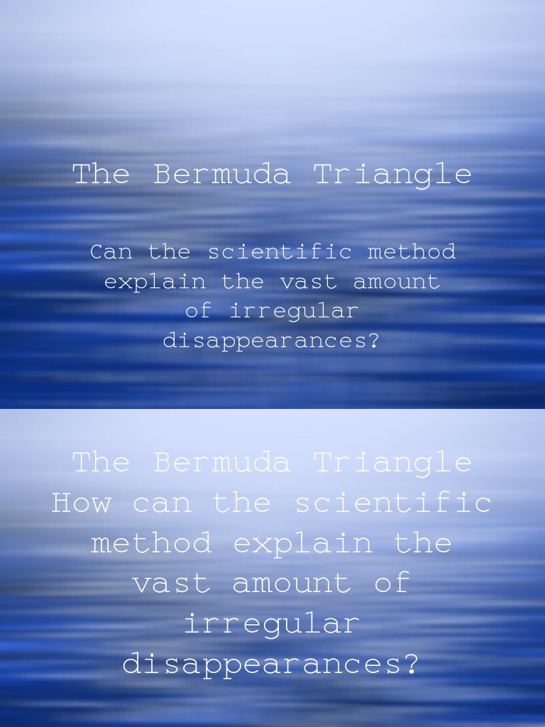 Bermuda Triangle | PDF | Scientific Method | Theory