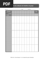 Registo de Avaliacao de Trabalhos de Grupo