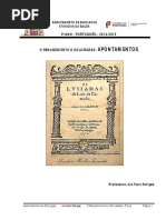 O Renascimento e Os Lusíadas - Apontamentos (1)