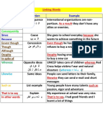 As A Result Therefore So Consequently: Linking Word Function Example