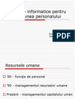 Sisteme Informatice Pentru Gestiunea Personalului