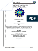 Evaluacion de Recursos en Planeamiento