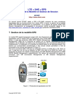 LTE + SAE = EPS Gestion de la Mobilité et Gestion de Session