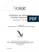 Conference On Advances in Usability Engineering-2008-Pune-Proceeding