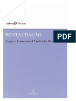 Viollet Le Duc. - Restauracao PDF