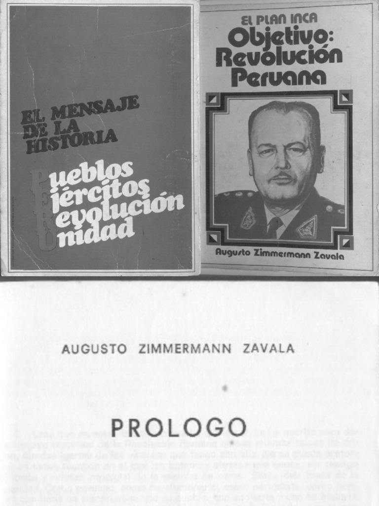 El Plan Inca (Objetivo-Revolucion Peruana) - Augusto Zimmermann Zavala ...