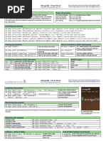 MongoDB Official Cheat Sheet | PDF | Mongo Db | Database Index