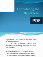 Ch6 Formulating The Hypothesis-1