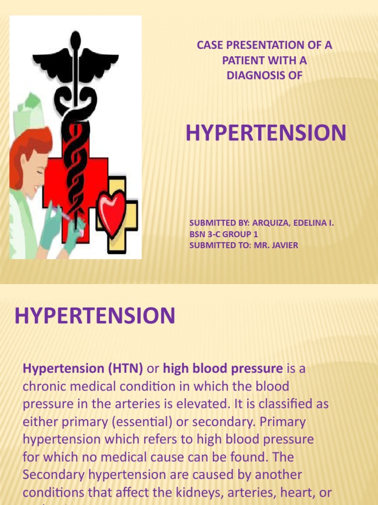 Case Study of Hypertension PDF