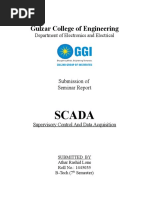 Scada Report of Seminar by Electronis and Electrical Department