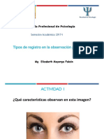 Tipos de Registro en La Observacion Psicologica