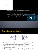 Introduction To Computer Engineering Lecture 10: Building Blocks For Combinational Logic (1) Timing Diagram, Mux/Demux