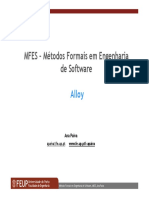 MFES - Métodos Formais em Engenharia de Software: Alloy