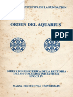 Acta Constitutiva de La Fundacion Orden Del Aquarius