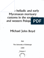 Middle Helladic and Early Mycenaean Mortuary Customs in The Southern and Western Peloponnese A