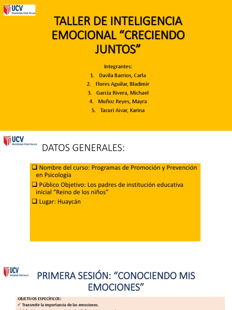 Taller de Inteligencia Emocional | PDF | Ira | Las emociones