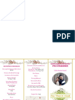 Wedding Program Sample