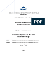 Lean Manufacturing Proyecto