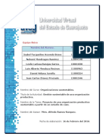 Trabajo Final Proyecto de Una Organizacion Productiva Sustentable A Partir de Un Estudio de Caso