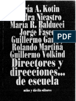 Directores y Direcciones de Escuela