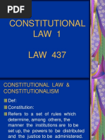 Topic 1 -Constitutions and Constitutionalism