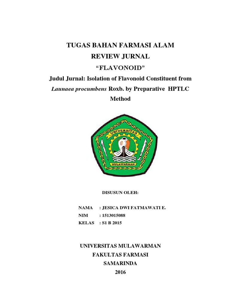 Review Jurnal Flavonoid PDF