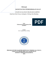 Analisa Kapasitas Saluran Drainase Samping (Muhammad F. Dika)