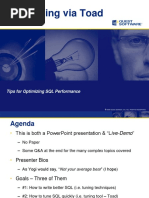 SQL Tuning via Toad