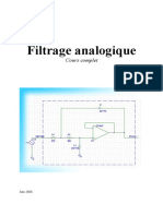 Cours Complet Filtrage Analogique PDF