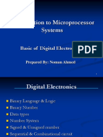 Introduction To Microprocessor Systems: Basic of Digital Electronics
