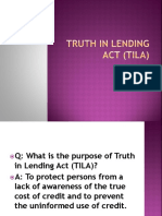 Understanding the Purpose and Requirements of the Truth in Lending Act (TILA