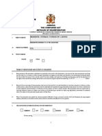 (Precedent) Form1B Articles of Incorporation