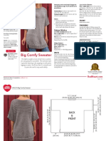 LW5270 Big Comfy Sweater Free Knitting Pattern