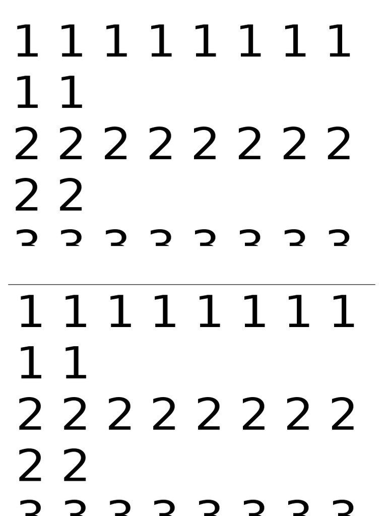 Dotted Numbers