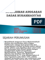 Muqoddimah Anggaran Dasar Muhammadiyah