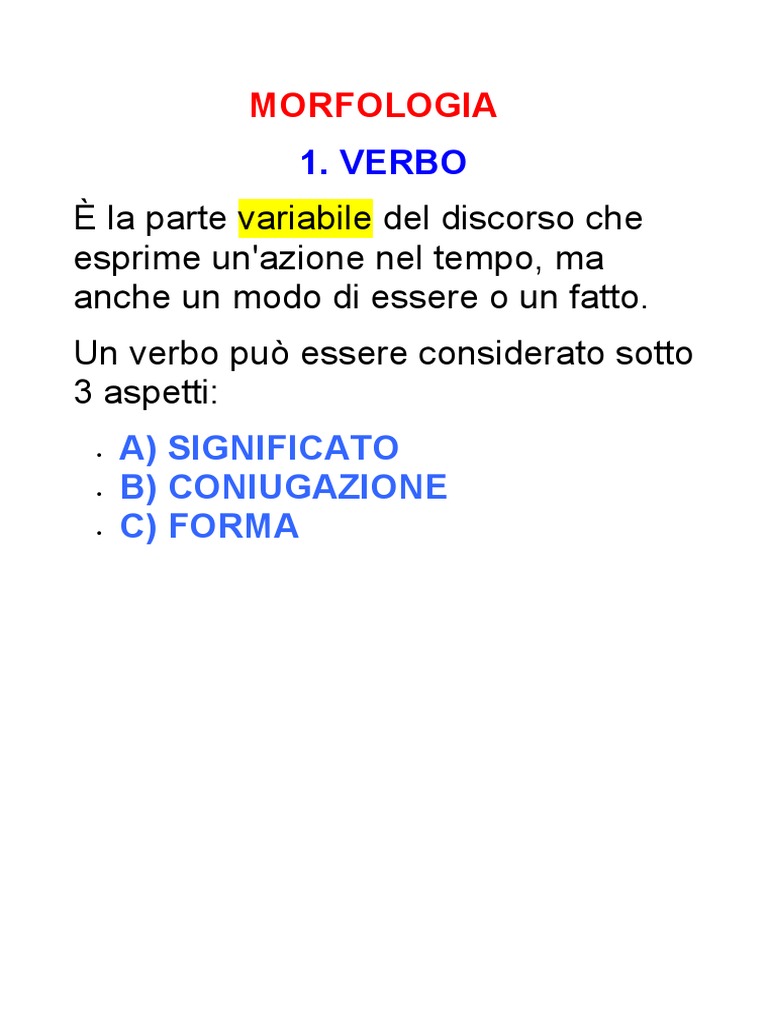 Il Verbo | PDF