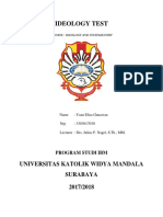 Ideology Test: Universitas Katolik Widya Mandala Surabaya 2017/2018