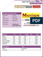 Rajasthan Class 10 Result