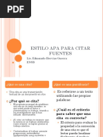 Estilo Para Citar Fuentes