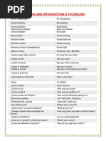 Greeting and Introduction