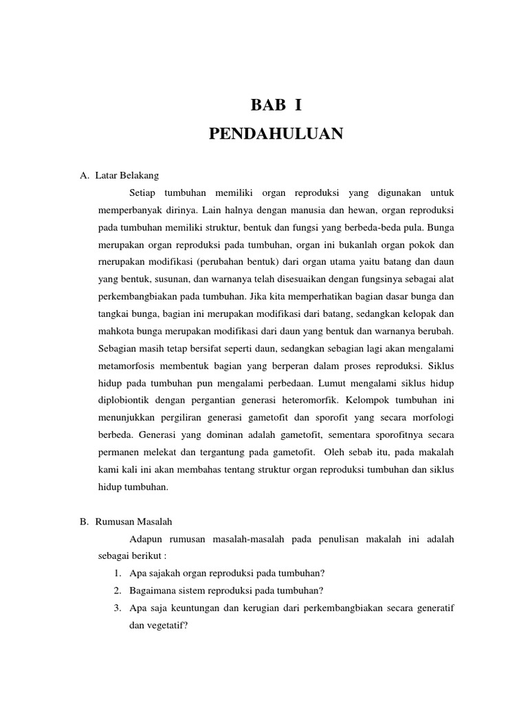 Sistem Reproduksi Tumbuhan
