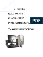 C++ Program File Class 12 Cbse