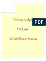 Tolerance Analysis Pandey